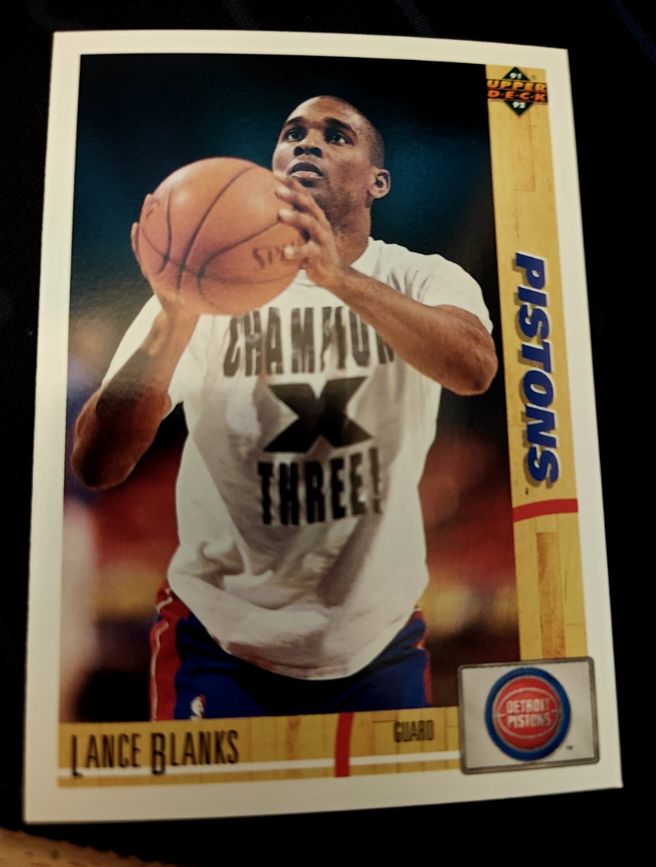 1991-92 Upper Deck #108 Lance Blanks — front