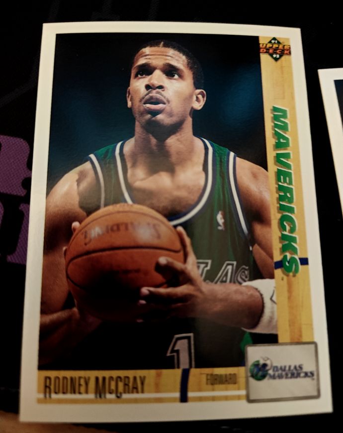 1991-92 Upper Deck #109 Rodney McCray Dallas Mavericks — front