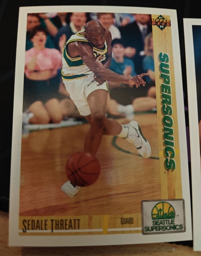 1991-92 Upper Deck #110 Sedale Threatt — front