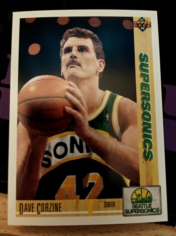 1991-92 Upper Deck #106 Dave Corzine Seattle SuperSonics — front