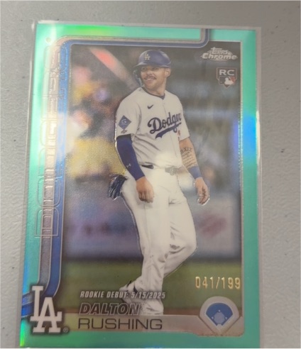 2025 Topps Chrome Update #US256 Dalton Rushing — front