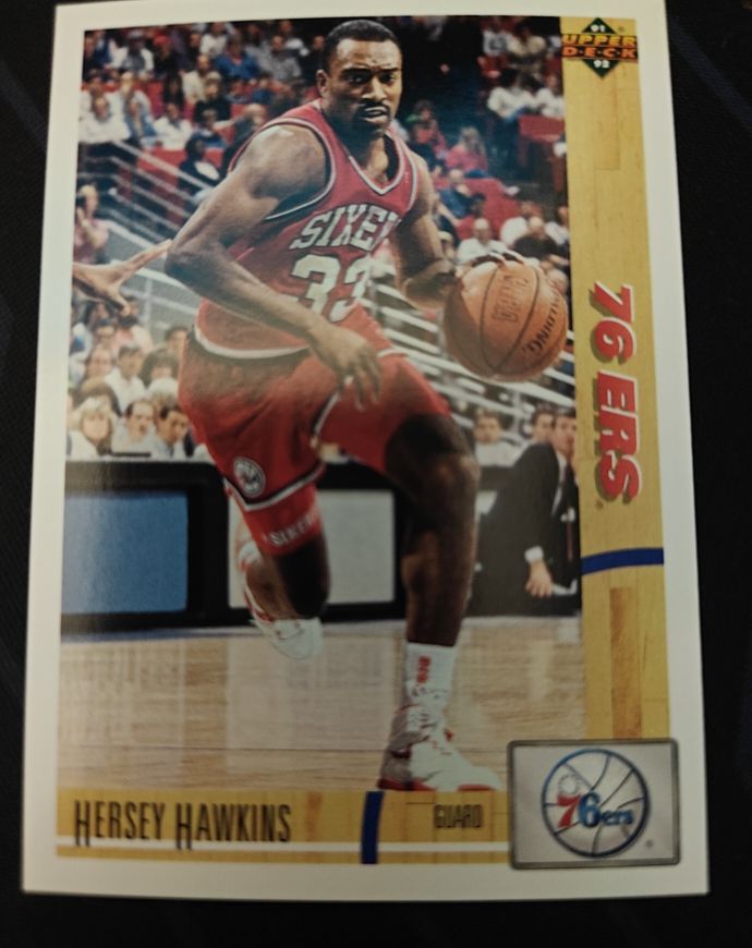 1991 Upper Deck #155 Hersey Hawkins — front