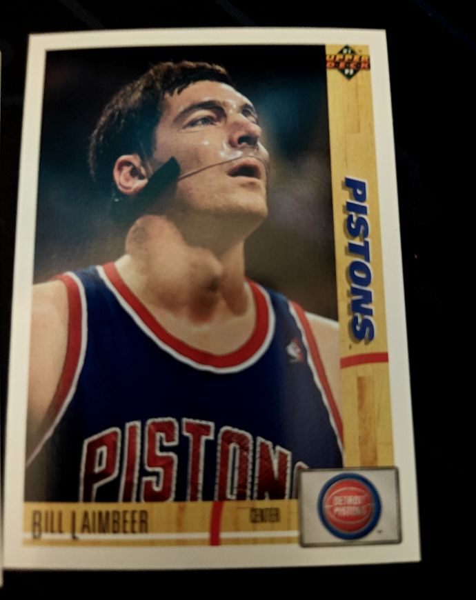 1991-92 Upper Deck #167 Bill Laimbeer — front