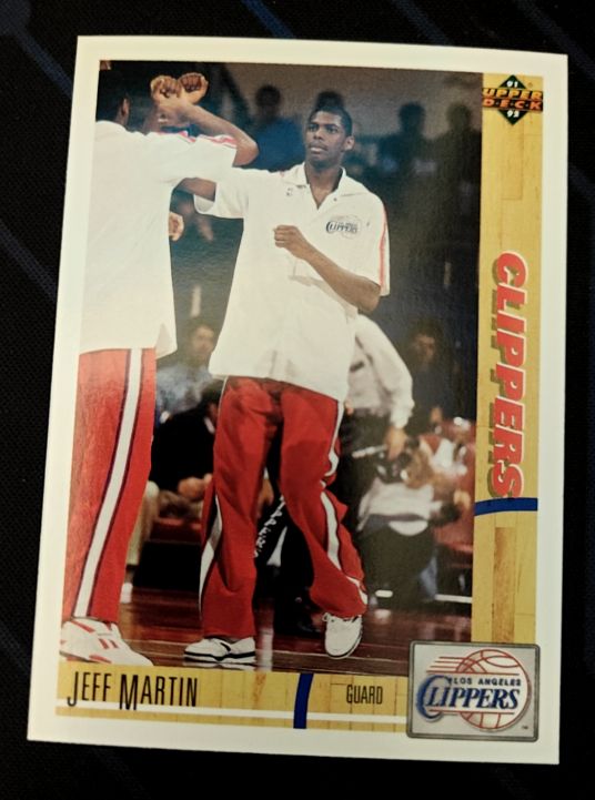 1991-92 Upper Deck #162 Jeff Martin Los Angeles Clippers — front