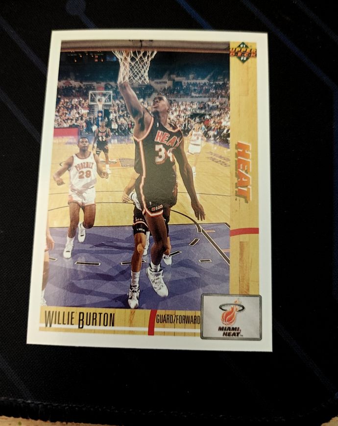 1991-92 Upper Deck #168 Willie Burton — front