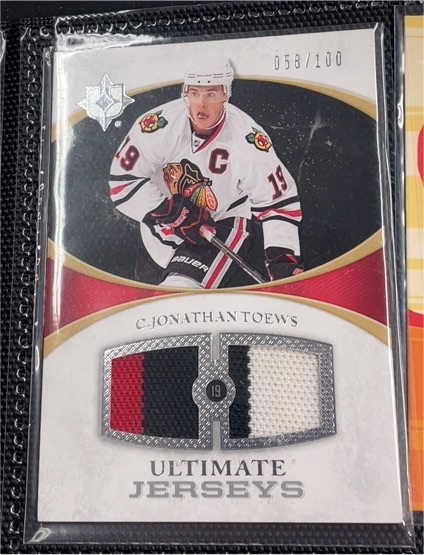 2010-11 Upper Deck Ultimate Collection Ultimate Jerseys #UJ-JT Jonathan Toews — front