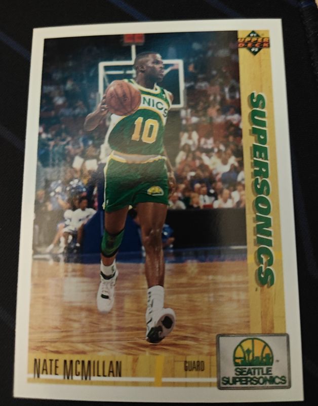 1991-92 Upper Deck #186 Nate McMillan — front