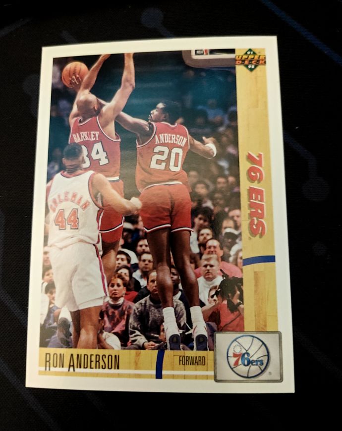 1991-92 Upper Deck #180 Ron Anderson — front