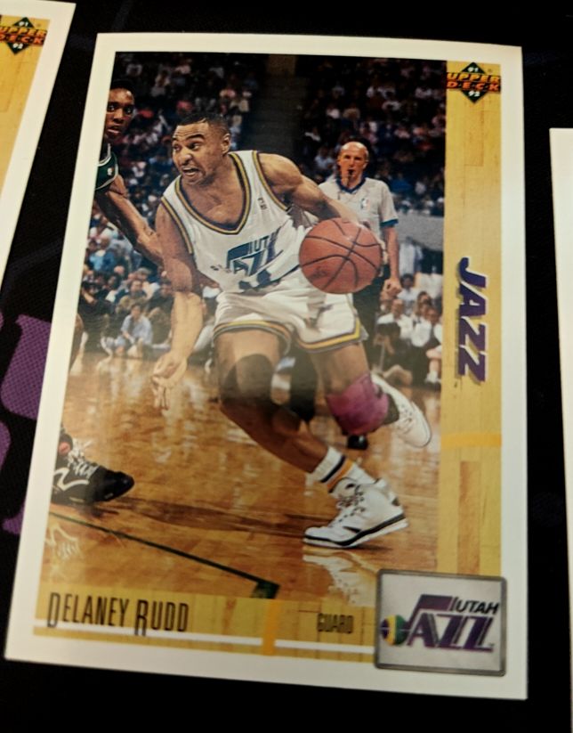 1991-92 Upper Deck #197 Delaney Rudd — front