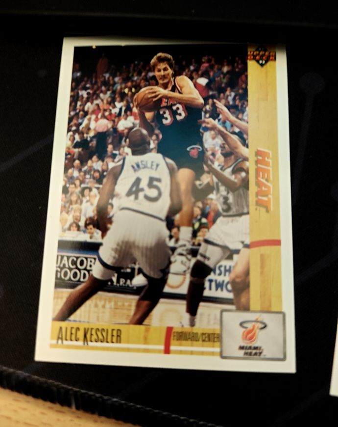1991-92 Upper Deck Alec Kessler Miami Heat — front