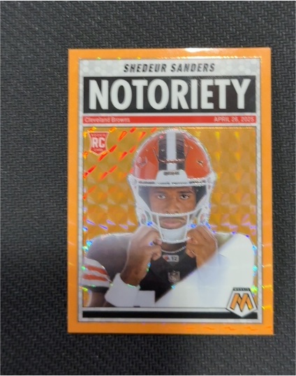 2025 Panini Mosaic Notoriety #13 Shedeur Sanders — front