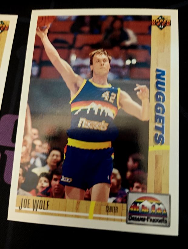 1991-92 Upper Deck #297 Joe Wolf Denver Nuggets — front