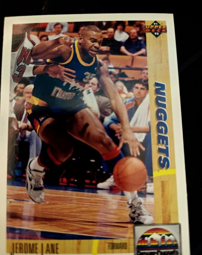 1991-92 Upper Deck #295 Jerome Lane Denver Nuggets — front
