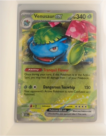 2024 Pokémon Stellar Crown #001 Venusaur ex — front