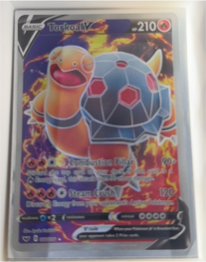 2020 Pokémon Sword & Shield #188 Torkoal V — front
