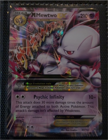 2014 Pokémon XY Breakthrough #64 Mega Mewtwo EX — front