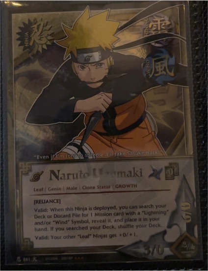 Naruto CCG 2003 #861 Naruto Uzumaki — front