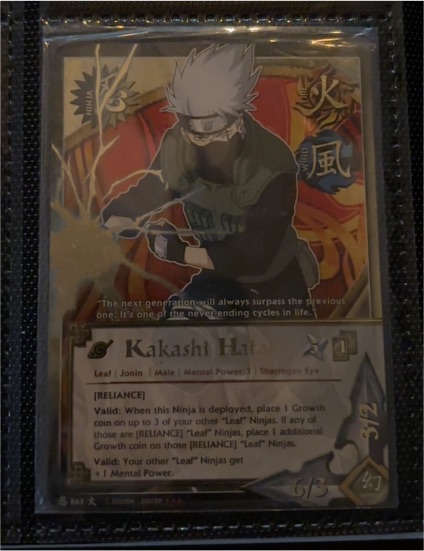 Naruto CCG Kakashi Hatake #863 — front