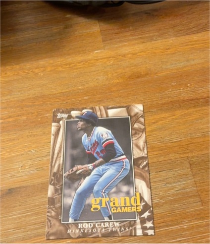 2024 Topps Series 1 #GOG-11 Rod Carew Grand Gamers Minnesota Twins — front
