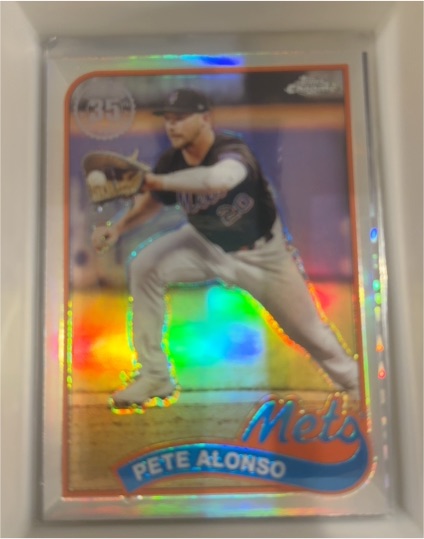 2024 Topps Chrome 1989 35th Anniversary Refractor #89CB-8 Pete Alonso — front