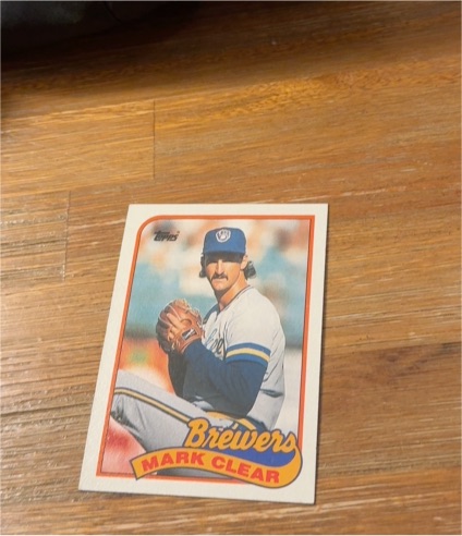 1989 Topps #740 Mark Clear — front
