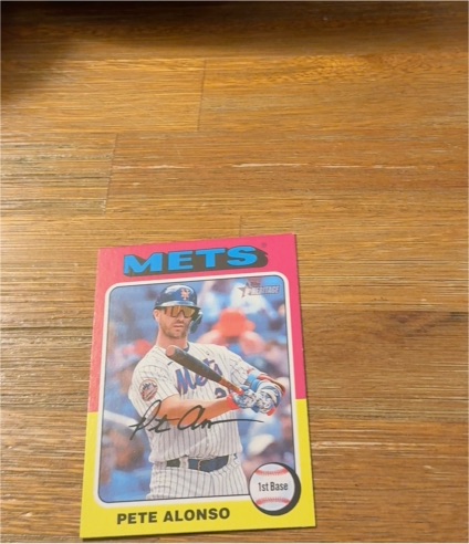 2024 Topps Heritage #410 Pete Alonso — front