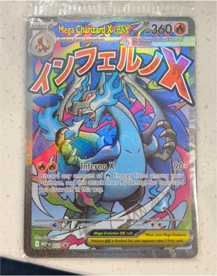 2009 Pokémon Mega Charizard X ex #023 Black Star Promo — front