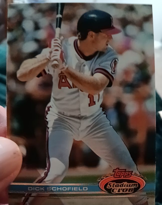 1991 Topps Stadium Club #59 Dick Schofield — front