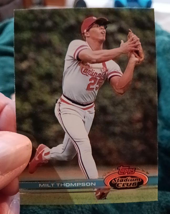 1991 Topps Stadium Club #66 Milt Thompson — front