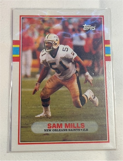 1989 Topps #155 Sam Mills — front