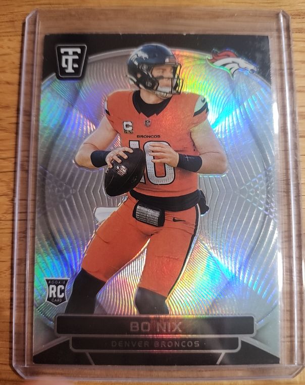 2024 Panini Totally Certified #105 Bo Nix Rookie Mirror Denver Broncos — front