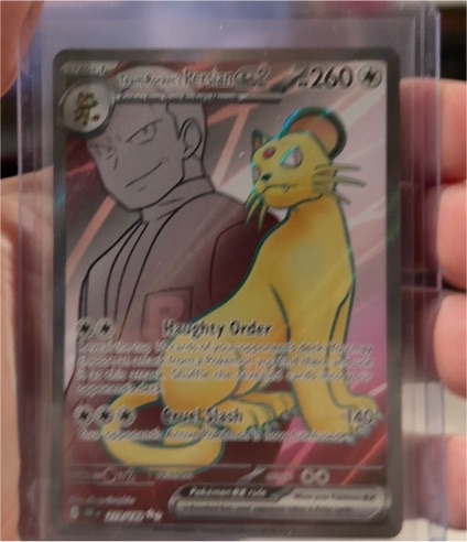 2025 Pokémon Destined Rivals #219 Team Rocket's Persian ex — front