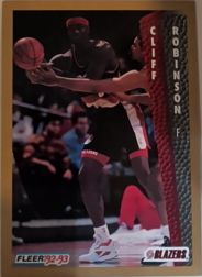 1992-93 Fleer #191 Cliff Robinson — front