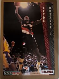 1992-93 Fleer #186 Clyde Drexler — front