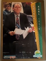 1992-93 Fleer #212 George Karl — front