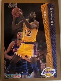 1992-93 Fleer #114 James Worthy — front