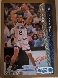 1992-93 Fleer #165 Brian Williams — front