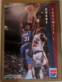 1992-93 Fleer #195 Duane Causwell — front