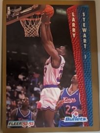 1992-93 Fleer #235 Larry Stewart — front