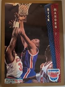 1992-93 Fleer #389 Rick Mahorn — front