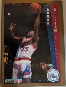 1992-93 Fleer #169 Armon Gilliam Philadelphia 76ers — front