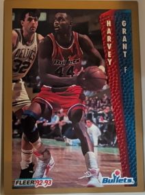 1992-93 Fleer #233 Harvey Grant — front