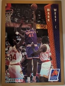 1992-93 Fleer #183 Mark West — front