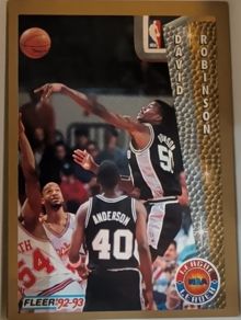 1992-93 Fleer #244 David Robinson — front