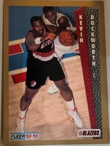 1992-93 Fleer #187 Kevin Duckworth — front