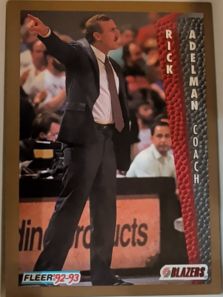 1992-93 Fleer #185 Rick Adelman — front
