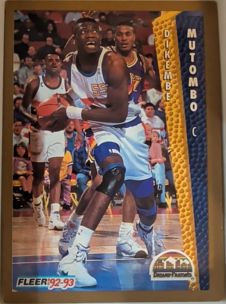 1992-93 Fleer #60 Dikembe Mutombo — front