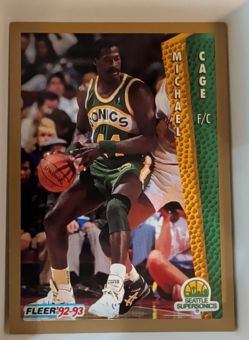 1992-93 Fleer #210 Michael Cage — front