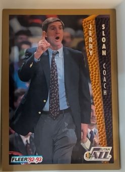 1992-93 Fleer #226 Jerry Sloan — front