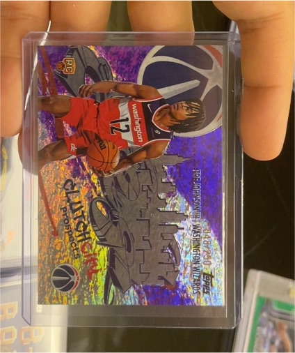 2025-26 Topps Basketball Tre Johnson III Troops NBA Clutch City Glitter Variation SP CC-6 — front